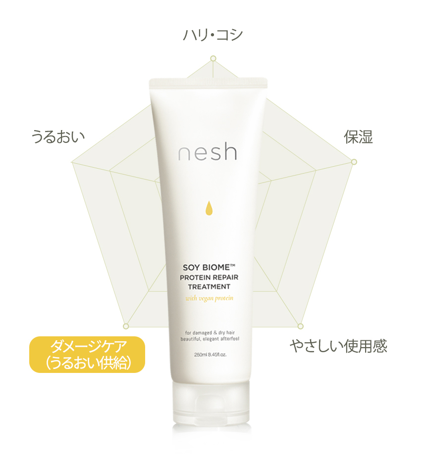 nesh ソイ プロテイン トリートメント 250ml 【 ダメージケア 】[ インバス ヘアトリートメント ヘアケア ダメージヘア 髪 乾燥 たんぱく質 タンパク質 ヴィーガン ネシュ ネシ ネッシュ 韓国コスメ ] の画像