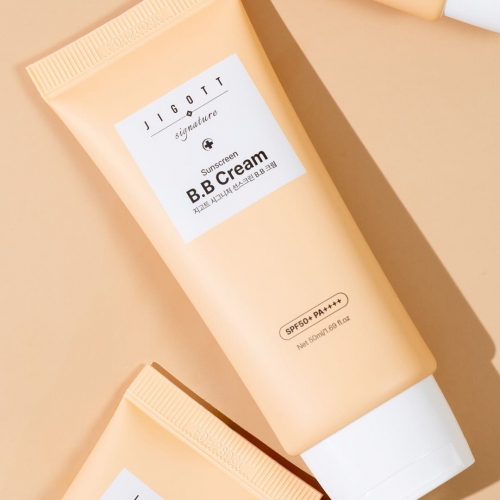 ジゴット シグネチャー サンスクリーン BBクリーム SPF50+PA++++ 50ml / ベースメイク 日焼け止め サンケア UVケア 韓国コスメ apm24 の画像